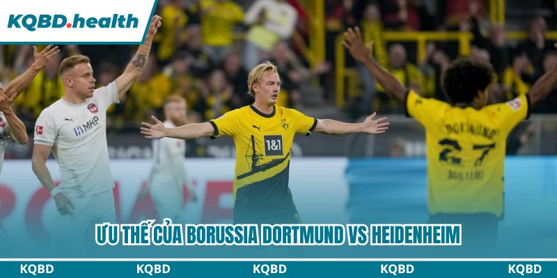 Dự Đoán Borussia Dortmund Vs Heidenheim – Bundesliga Ngày 01/02/2026 2 Lịch sử đối đầu phản ánh sức mạnh vượt trội của Borussia Dortmund.